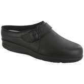 Women's Clog SR Slip Resistant Loafer in Black Wide