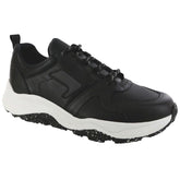 Men's Low Country-Y Lace Up Sneakers in Black Perf