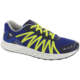 Men's Pursuit Lace Up Sneaker in Blue / Neon Yellow