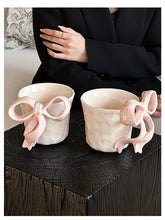 Cute Coffee Cup 3D Bow Ceramic Cup Drinking Cup Milk Mug
