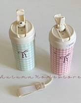 Insulated Cup for Women Large Capacity Portable Straw 316 Ceramic Inner Pot New Tea Separation Model