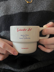 Original French Mug Retro Cup Children's High Beauty Ceramic High End Coffee Mug