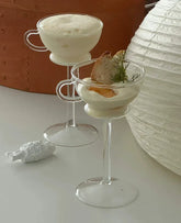 Creative Niche Glass Tall Coffee Cup Dessert Pudding Cup Tall Glass Bowl Wine Glasses Champagne