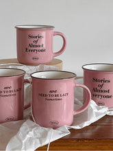 Original Pink Cream Style English Ceramic Mug Coffee Cup Milk Breakfast Cup Mugs Kawaii Cup