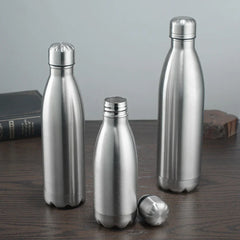 500 750 1000ml Water Bottles Stainless Steel Water Bottle 1 Liter Free Shipping Items, Drink Bottle for Sport Travel Cups