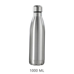 500 750 1000ml Water Bottles Stainless Steel Water Bottle 1 Liter Free Shipping Items, Drink Bottle for Sport Travel Cups