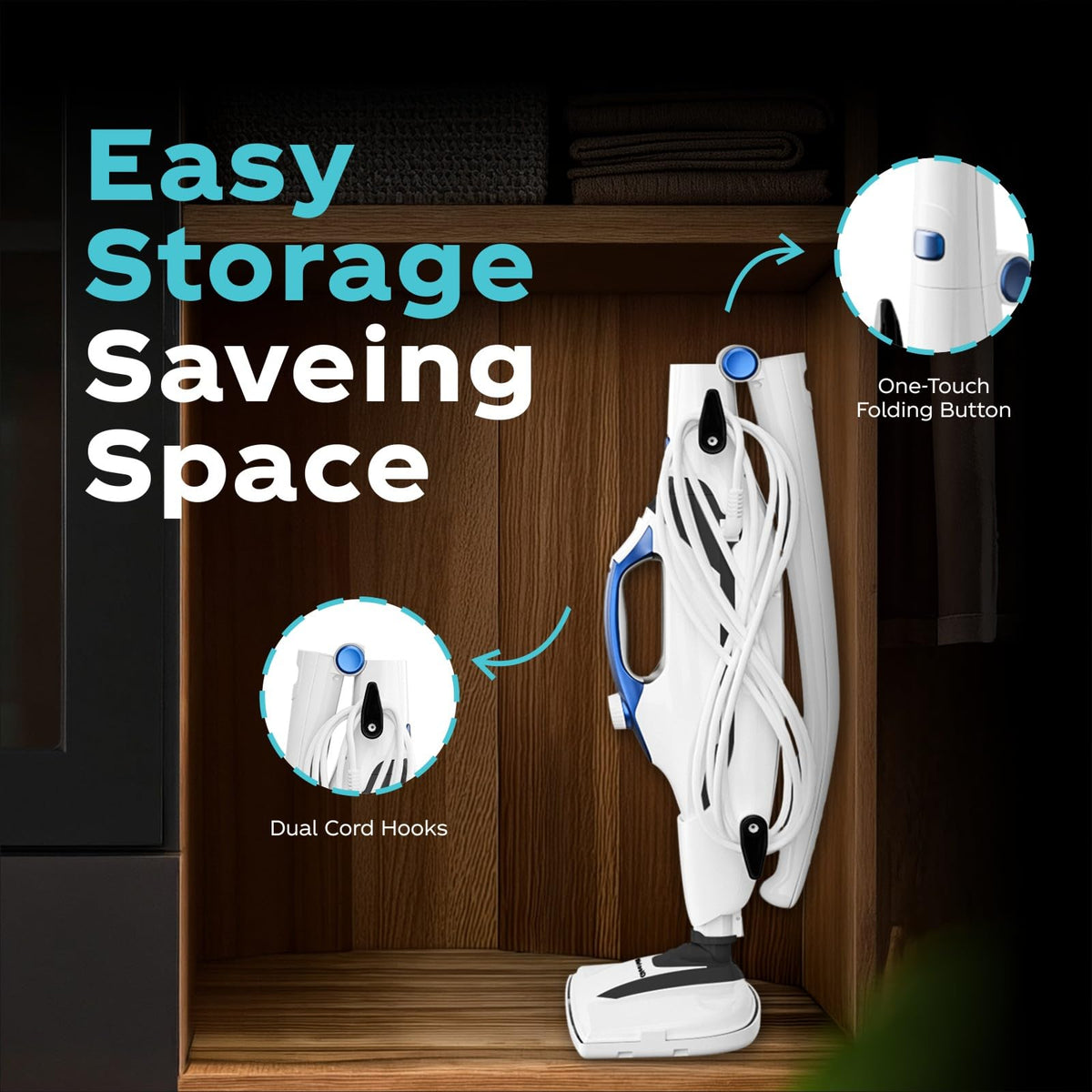 Steam Mop & Handheld Steam Cleaner | 30-Second Fast Heat, Chemical-Free Deep Cleaning