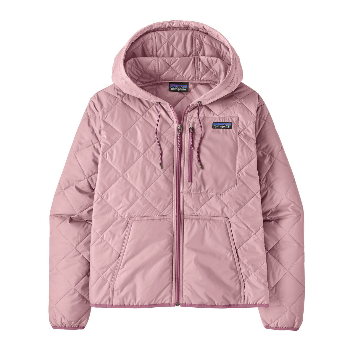 Women's Diamond Quilted Bomber Hoody