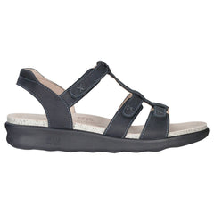 Women's Sorrento T-Strap Sandal in Nero Wide