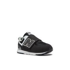 Toddler 574 B Hook & Loop in Black with Silver Metallic